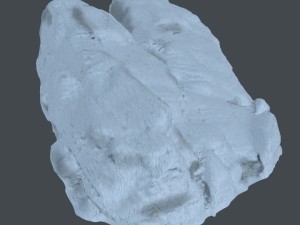 3d scanned rock cliff g snow 3D 模型