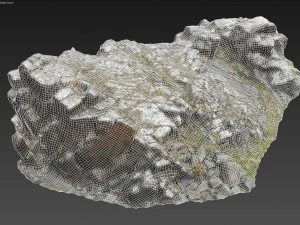 3d scanned rock cliff k2 3D Model