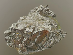 3d scanned rock cliff k2 3D Model