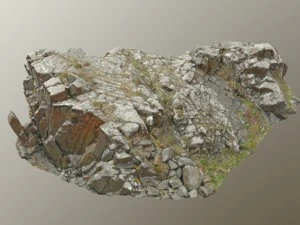 3d scanned rock cliff k2 3D Model