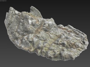 3d scanned rock cliff l2 3D-Modell