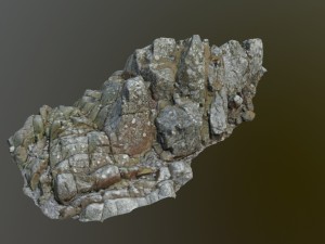 3d scanned rock cliff l2 3D-Modell