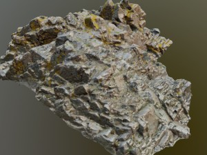 3d scanned rock cliff m2 3D-Modell