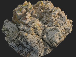 3d scanned rock cliff m2 3D-Modell