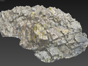 3d scanned rock cliff m2 3D-Modell