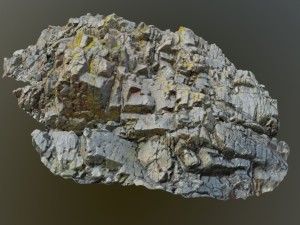 3d scanned rock cliff m2 3D-Modell