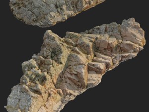 3d scanned rock cliff n2 3D-Modell