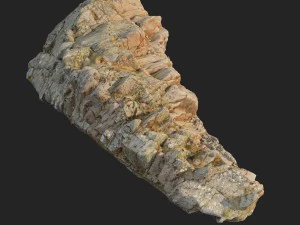 3d scanned rock cliff n2 3D Model
