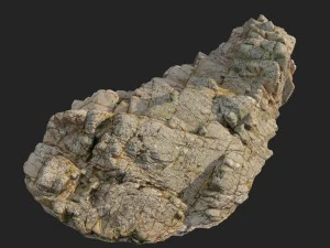 3d scanned rock cliff n2 3D Model