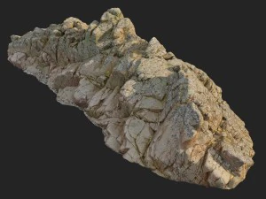 3d scanned rock cliff n2 3D Model