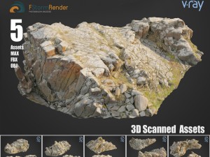 cliff pack h bundle 3Dモデル