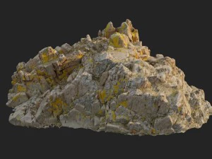 3d scanned rock cliff p2 3D Model