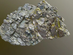 3d scanned rock cliff p2 3D Model