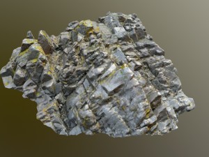 3d scanned rock cliff p2 Model 3D