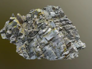 3d scanned rock cliff p2 3D Model
