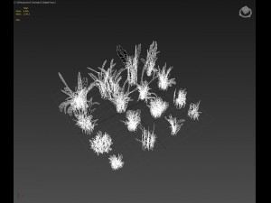beach grass pack b 3D Model