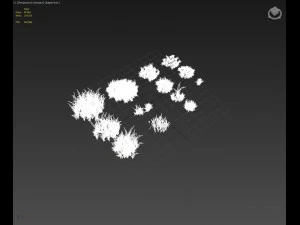 pak trawy a Model 3D