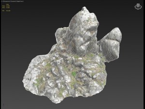 3d scanned rock cliff q2 3Dモデル