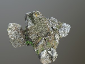 3d scanned rock cliff q2 3Dモデル