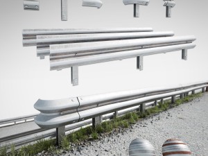 road fence kit a 3D Model