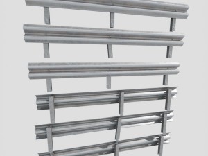 road fence kit a 3D Модель