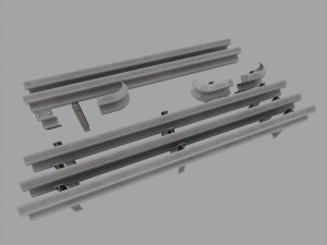 road fence kit a 3D Модель