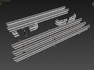 road fence kit a 3D Модель