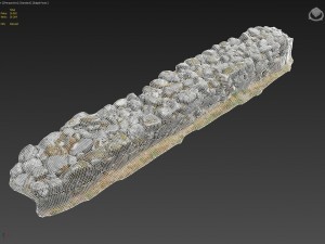 3d scanned nature stone wall f 3D Model