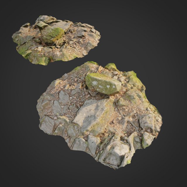 ground stones d 3D 모델 .c4d .max .obj .3ds .fbx .stl .blend 