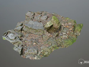 pierres broy&eacute;es d Modèle 3D