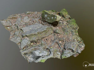 pierres broy&eacute;es d Modèle 3D