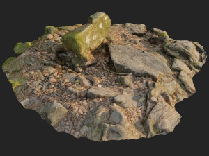 ground stones d 3D 모델