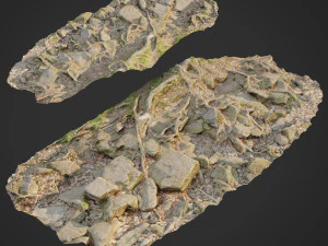 gemahlene Steine ​​f 3D Modell