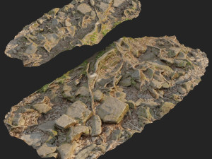 ground stones f Modèle 3D