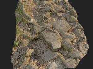 ground stones f Modèle 3D