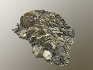3d scanned rock cliff r2 3D-Modell