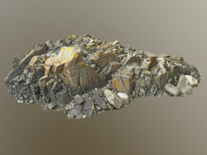 3d scanned rock cliff r2 3D-Modell