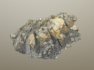 3d scanned rock cliff r2 3D-Modell