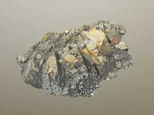 3d scanned rock cliff r2 3D Model