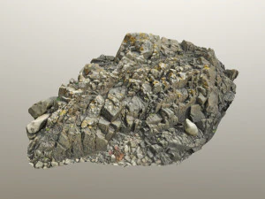 3d scanned rock cliff r2 3D Model