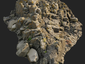3d scanned rock cliff r2 3D-Modell