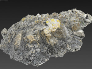 3d scanned rock cliff r2 3D-Modell