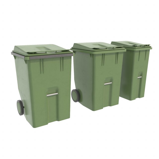 trash can 3D Model .c4d .max .obj .3ds .fbx .stl .blend 