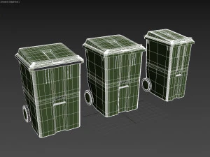 कचरे का डब्बा 3D मॉडल