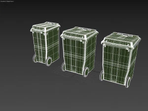 कचरे का डब्बा 3D मॉडल