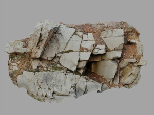 3d scanned cliff face a 3D Model