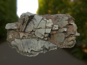 3d scanned cliff face a 3D-Modell