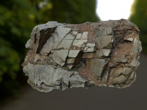 3d scanned cliff face a 3D-Modell