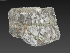 3d scanned cliff face d 3D Model
