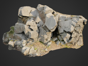 3d scanned cliff face e 3D Модель